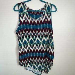 Ruff Hewn Grey XL Asymmetrical Sleeveless Top